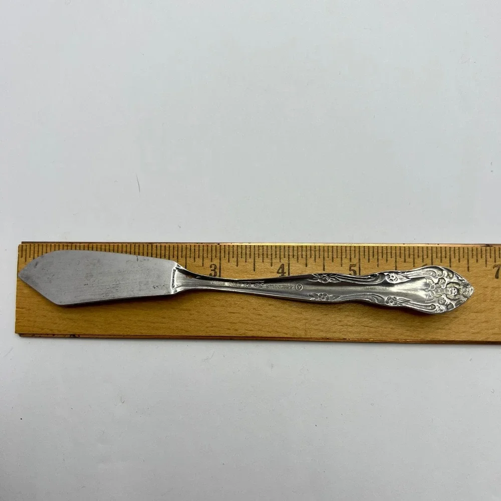 Stanley Roberts Dream Rose Stainless Sugar Spoon Butter Knife Rogers Co Japan